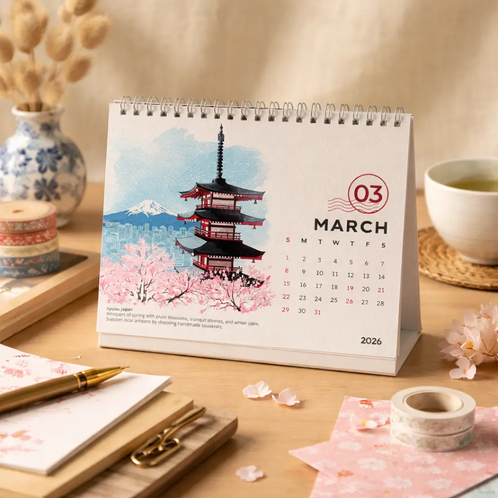 Illustrated Travel Calendar
