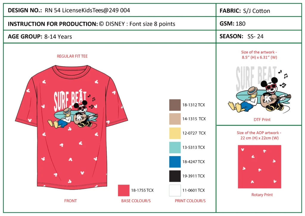 All-over print kids tee