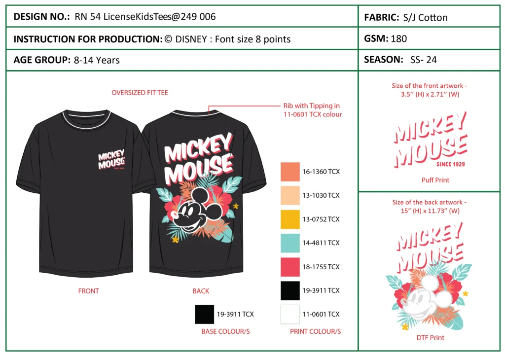 Surf kids t-shirt front and back graphic tee