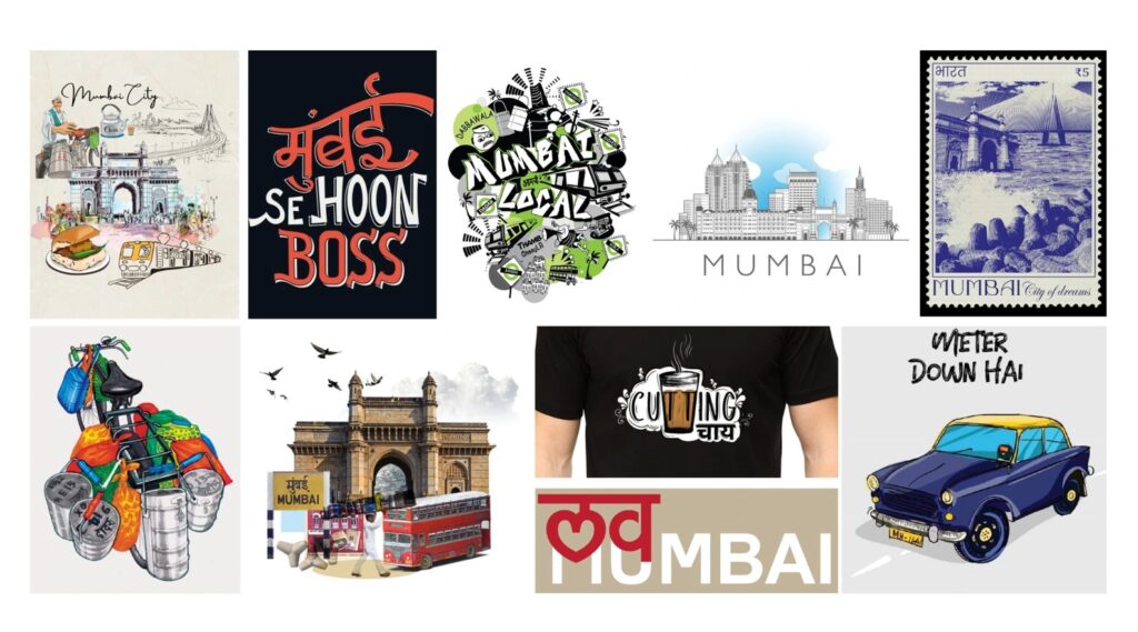 Mumbai city lifestyle Graphic t-shirt