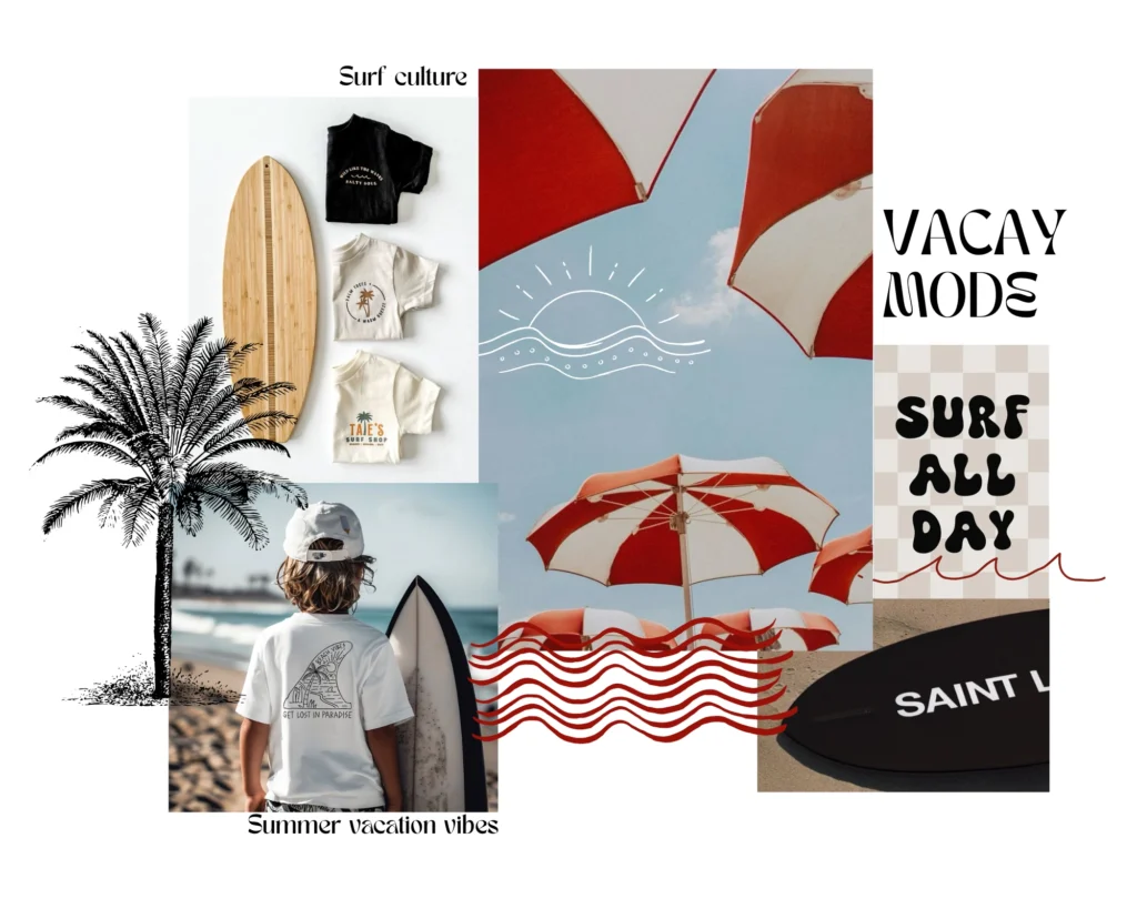 Surf collection moodboard